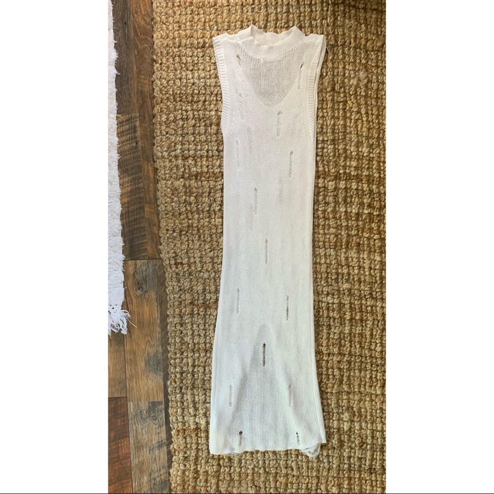 Sheer Distressed Dress